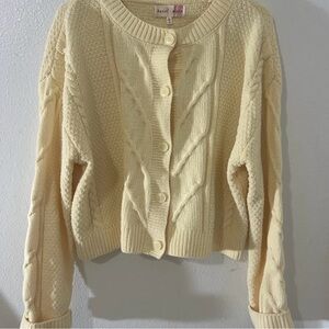 Cozy Cream Cable Knit Sweater